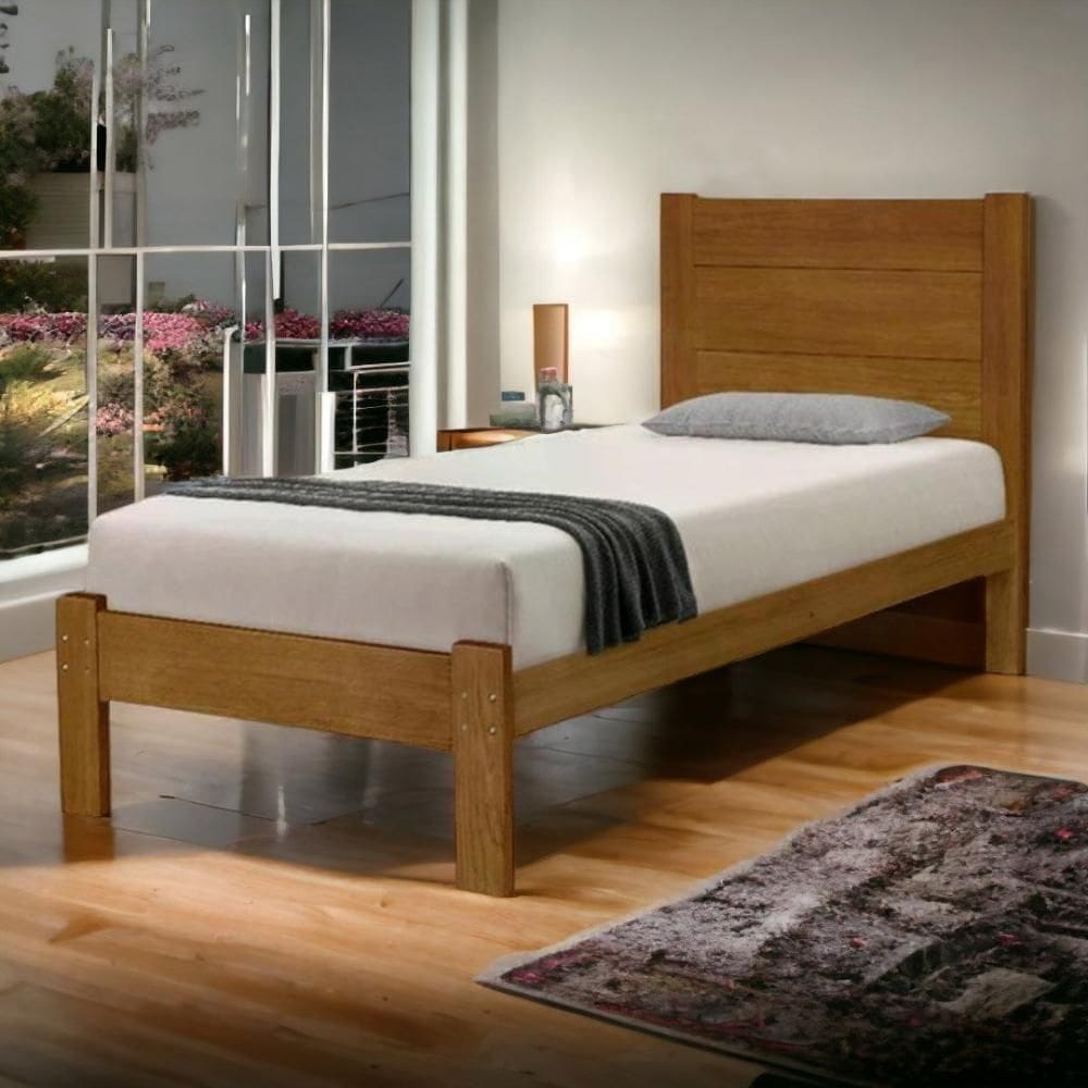 Cama Lara Solteiro Imbuia Atraente