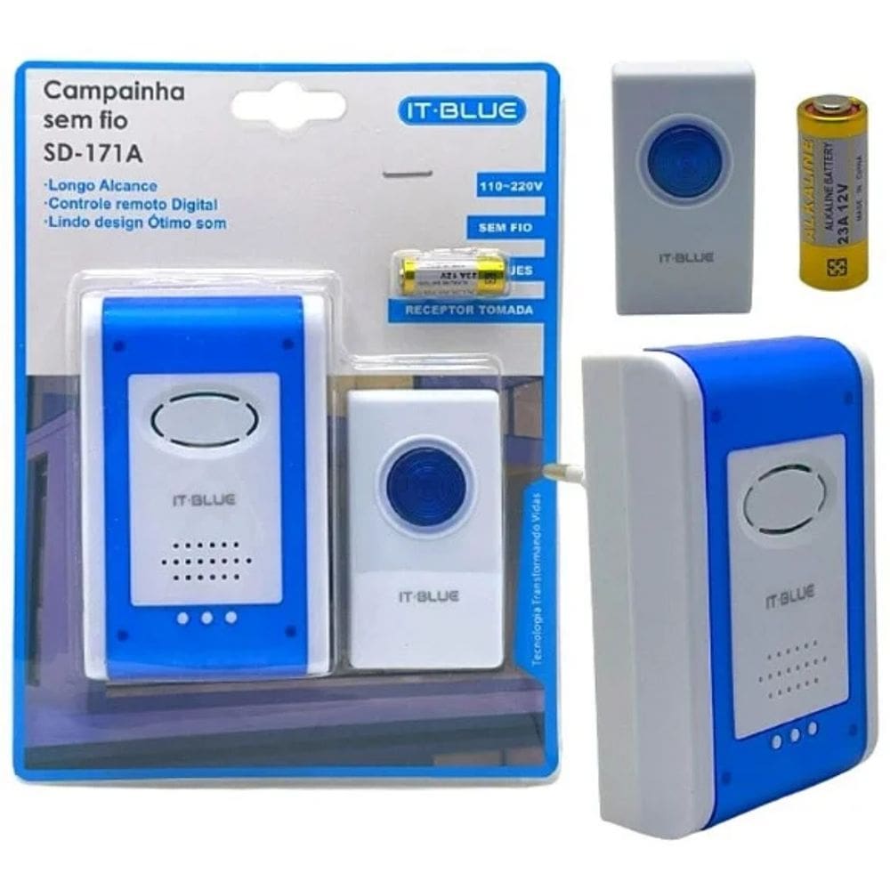 Campainha Sem Fio 110v/220v Longo Alcance