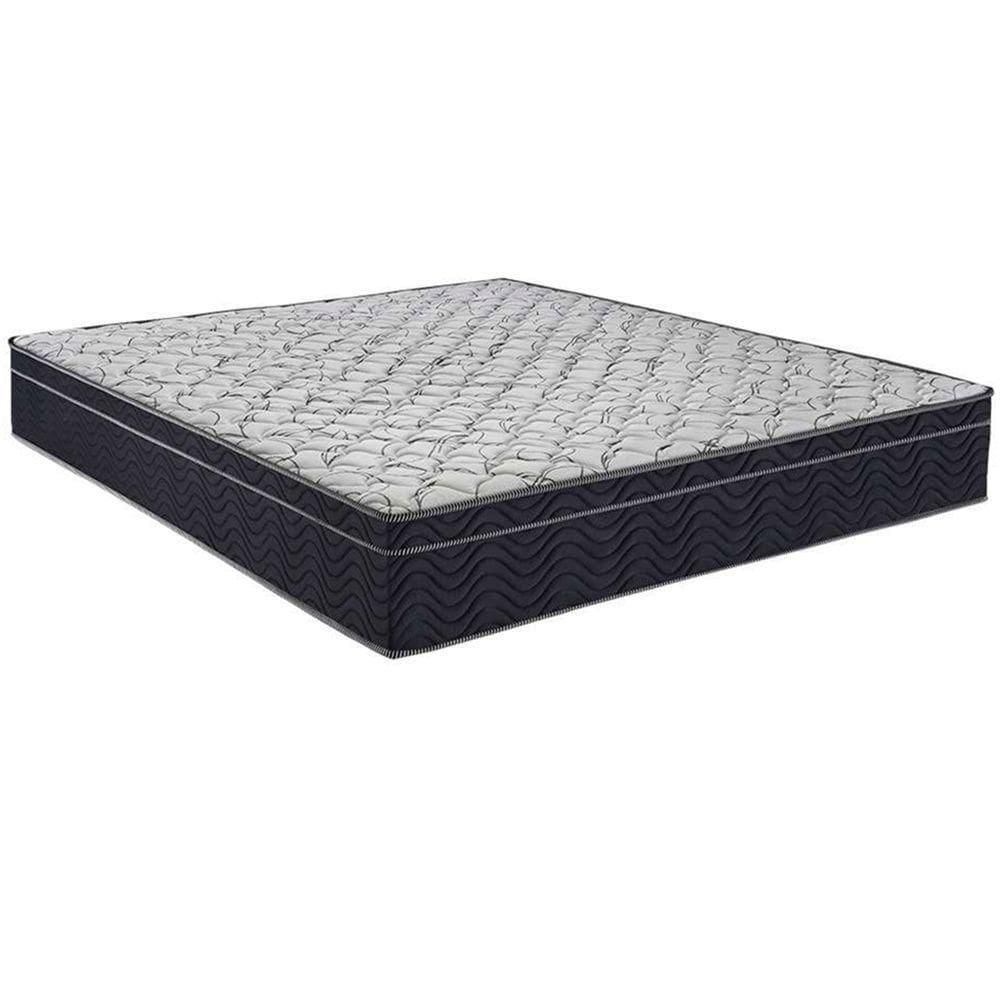 Cama Box Baú Cinza E Colchão Airtech 150 Espuma D45 Viúvo Ortobom