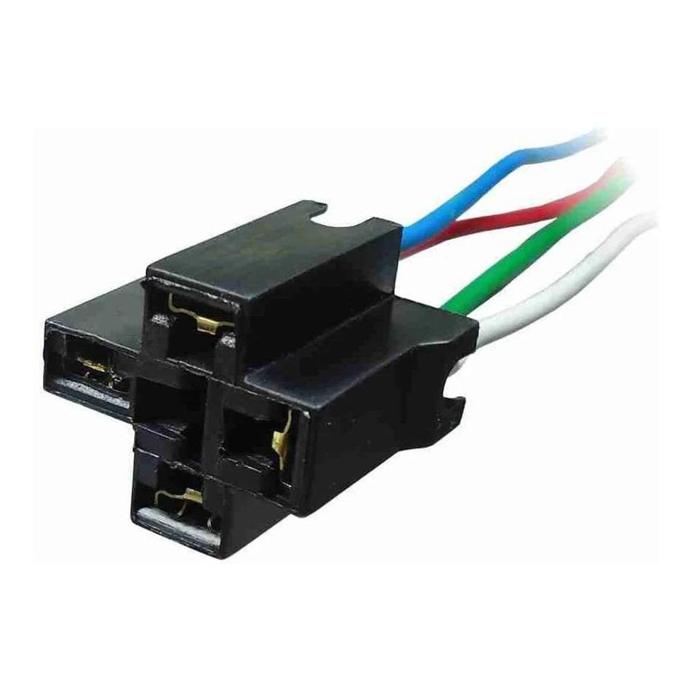 Chicote Com Soquete Para Relé 4 Terminais 12/24V