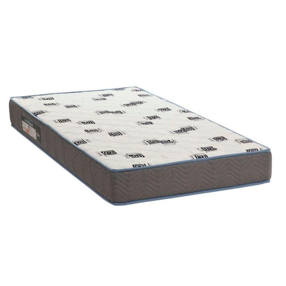 Cama Box Baú Marrom E Colchão Light Espuma D33 Solteiro Ortobom