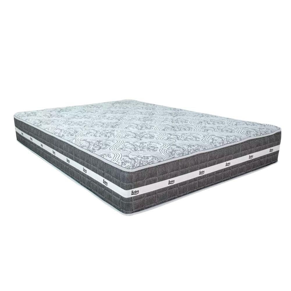 Cama Box Baú Preto E Colchão Black Graphite Molas Ensacadas Queen 158x198x32