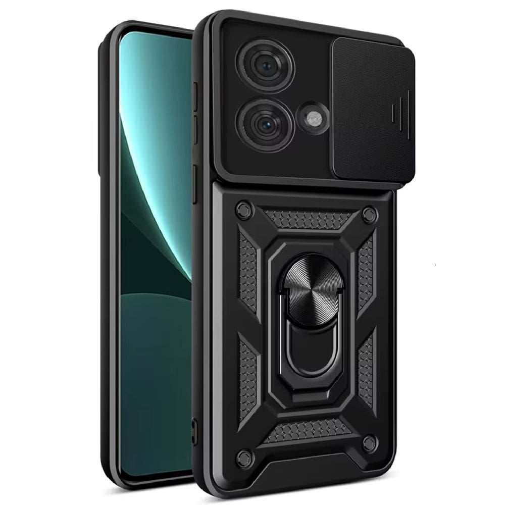 Capa Capinha Armadura C/ Proteção da Camera Suporte Anel 360 Para Motorola Edge 40 Neo