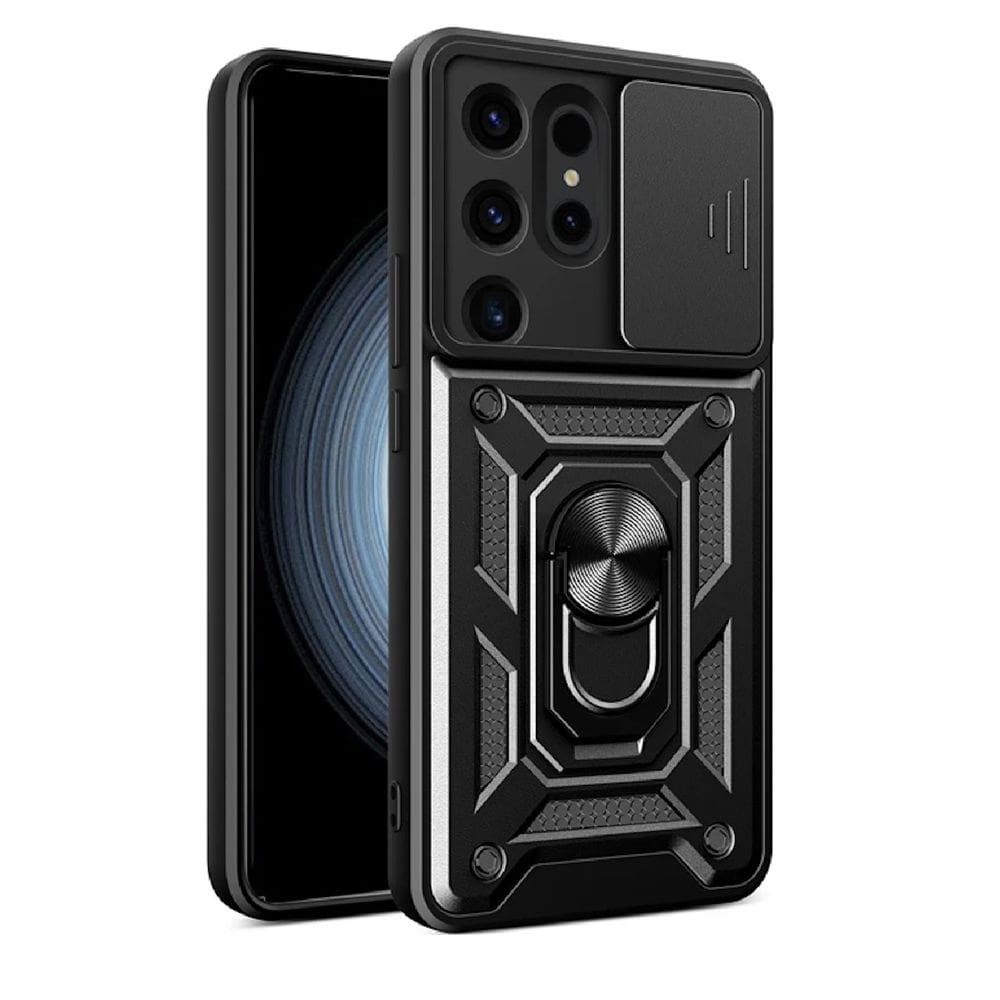 Capa Capinha Armadura C/ Proteção da Camera Suporte Anel 360 Para Samsung Galaxy S23 Ultra