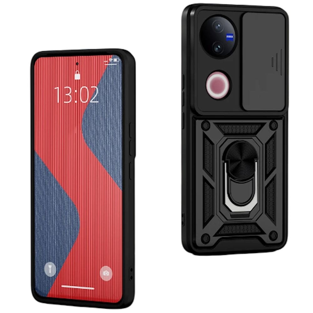 Capa Capinha Armadura C/ Proteção da Camera Suporte Anel 360 Para Jovi V50 5G