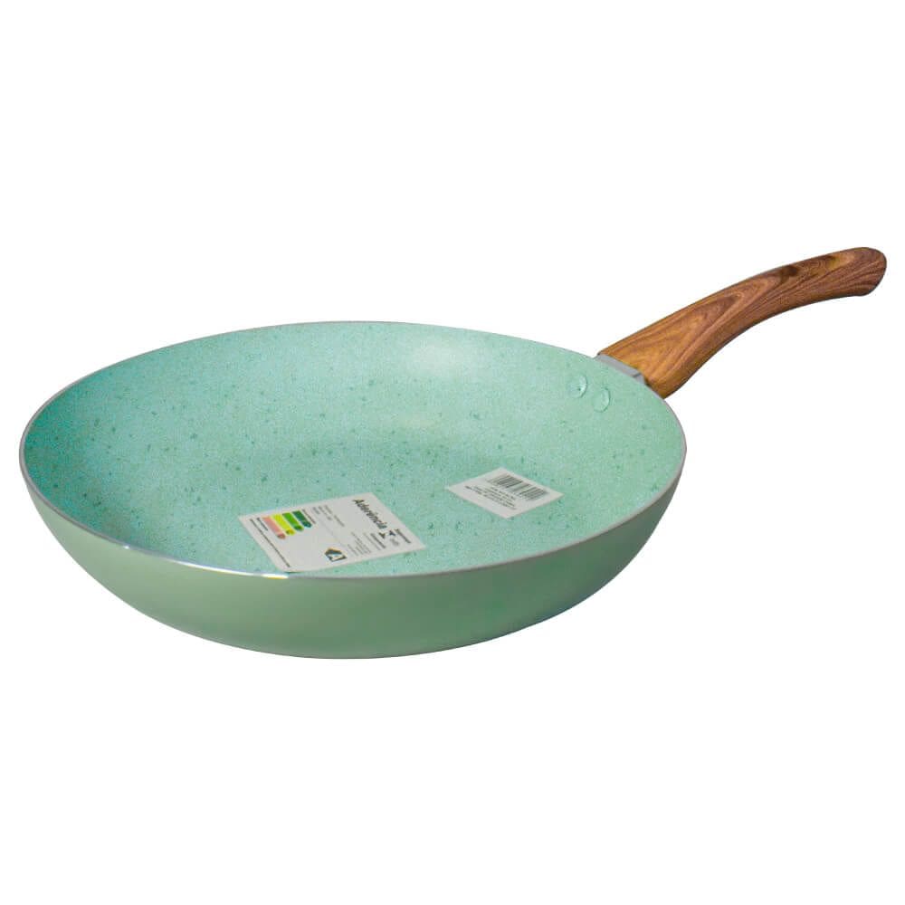 Frigideira Antiaderente Revestimento Cerâmica 24cm Sahara Chama Verde - Casambiente