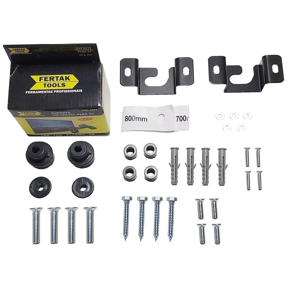 Suporte TV Fixo até 70 - 80kg - 18mm - Vários Tamanhos