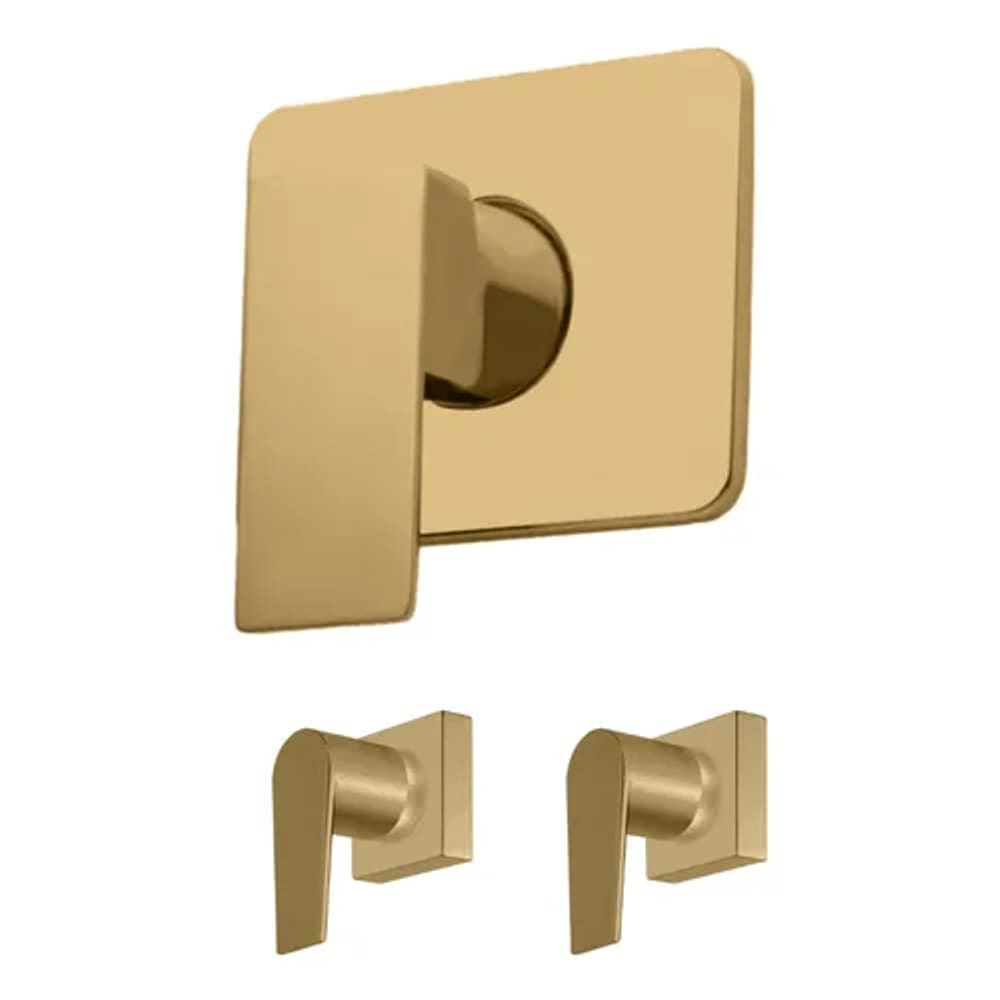 1 Monocomando Chuveiro Deca Lux Matte Valencia Dourado Fosco
