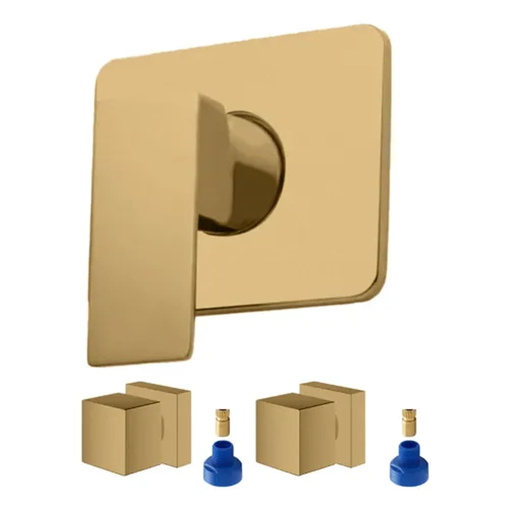1 Monocomando Chuveiro Docol Lux Matte+ 2 Ar4 Dourado Fosco
