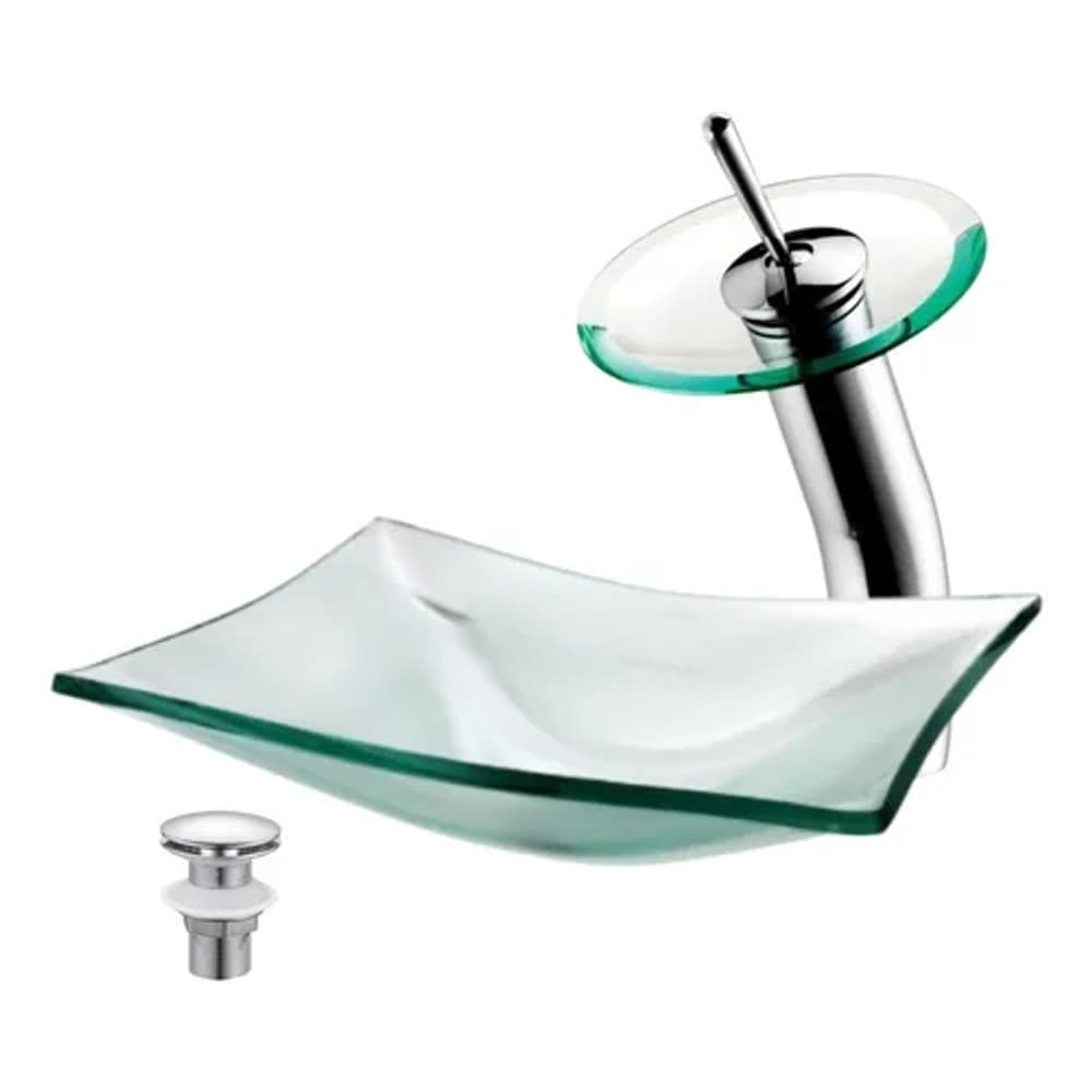 Kit Cuba De Vidro + Monocomando Copacabana + Válvula