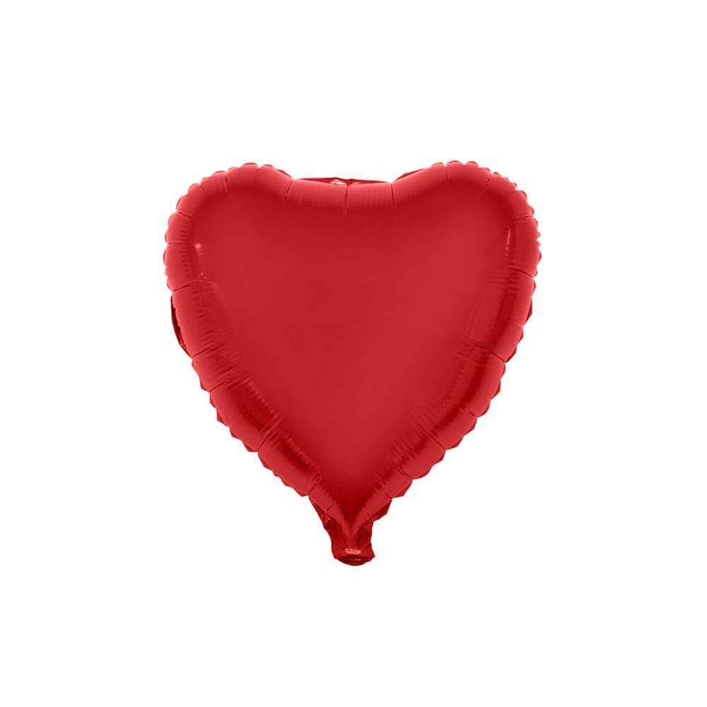 Balão Funny Metalizado Coração 18” Vermelho