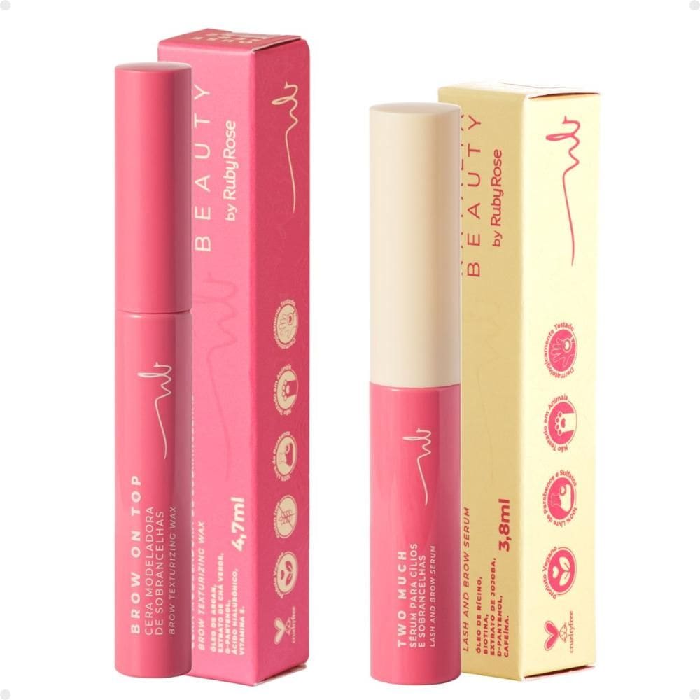 Kit Natalia Beauty by Ruby Rose: Sérum Two Much e Cera Brow On Top