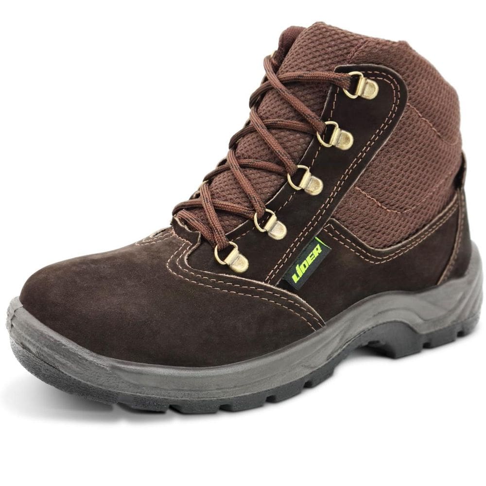 Botina De Segurança Biqueira de PVC Cartom CA40102 Couro Nobuck Casual - Marrom