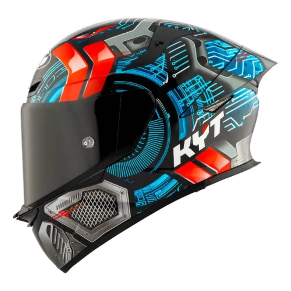 Capacete KYT TT Revo Synchrotron Preto e Azul