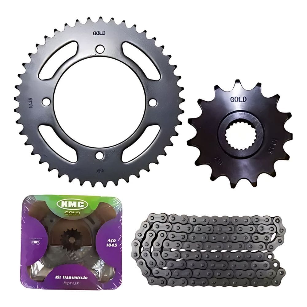 Kit Relação Kmc Com Retentor Xt 660 Xt660 Aço 1045