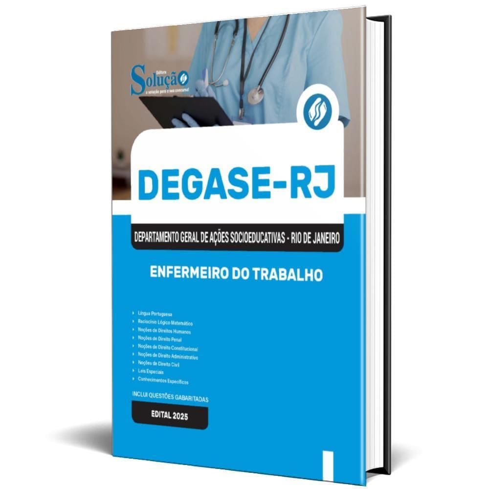 Apostila Concurso Degase Rj 2025 - Enfermeiro Do Trabalho