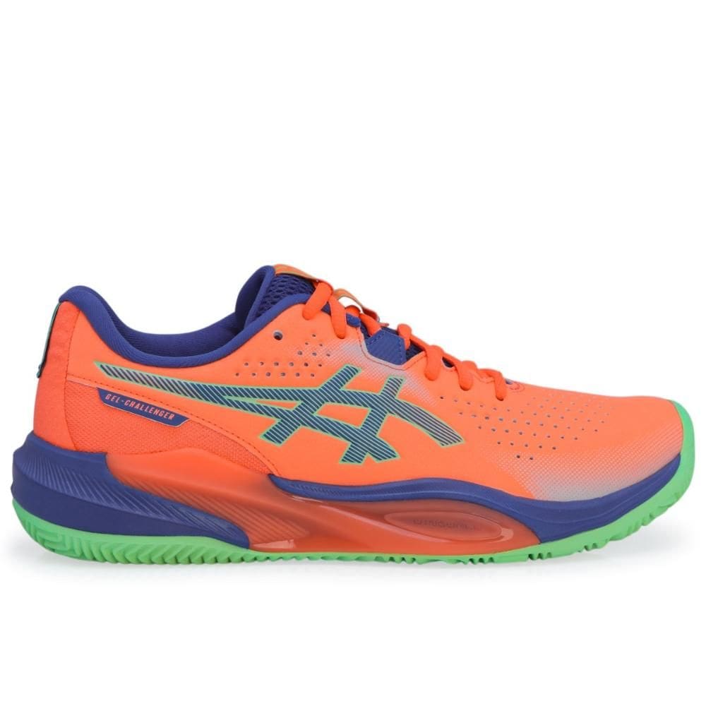 Tênis Asics Gel Challenger 15 Padel Laranja e Azul