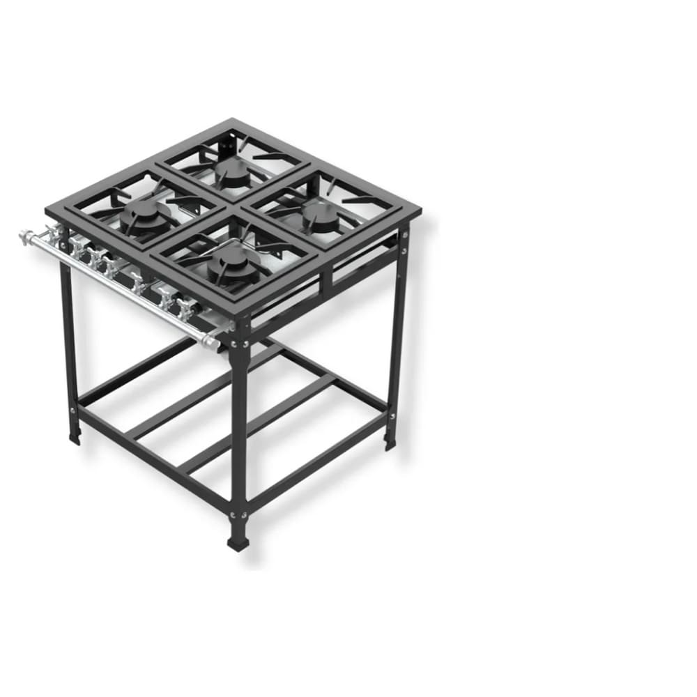 Fogão Industrial 4 Bocas 40x40 P8 Leona