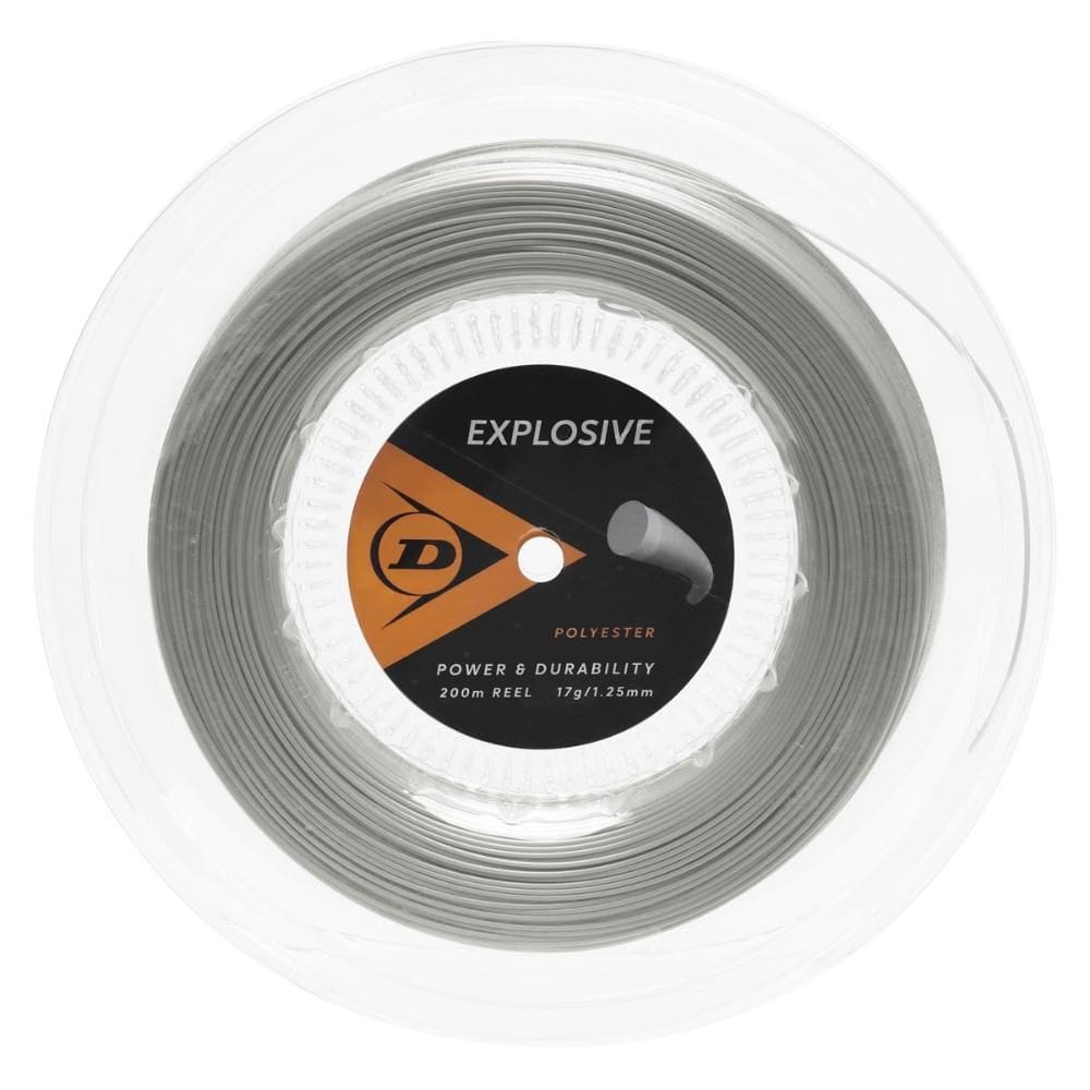 Corda Dunlop Explosive 17g 1.25mm Rolo Com 200 Metros Prata