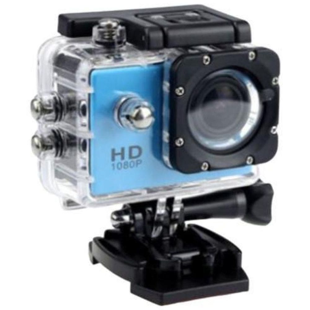 Câmera Sports Cam Resolução 1080P Azul