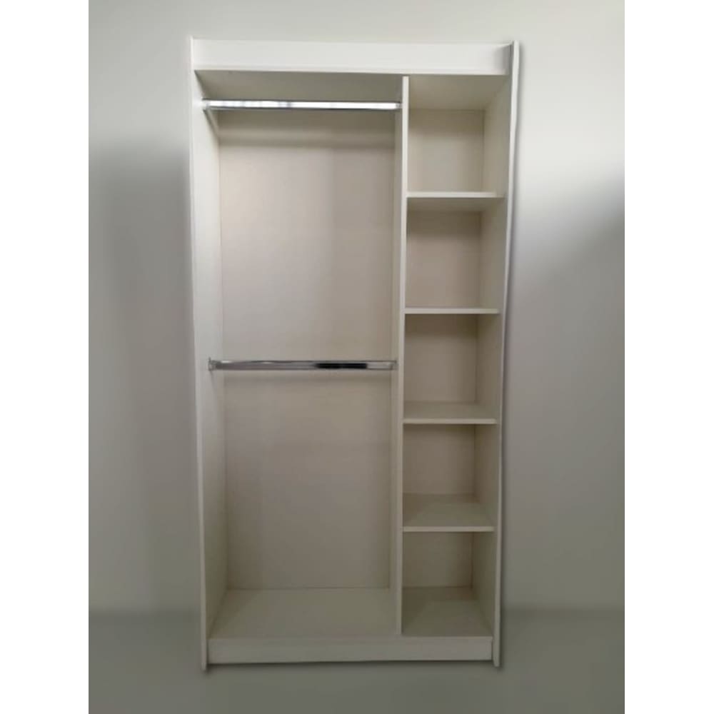 Estante Arara Nicho Lateral Direito Branco 185X92X32Cm Desmontado - Deep