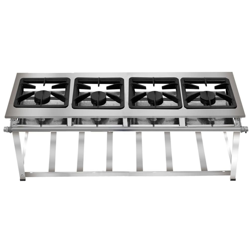 Fogão Industrial 4 Bocas em Linha Ap P8 em Aço Inox Leona