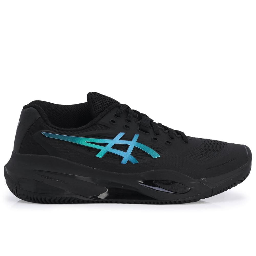 Tênis Asics Gel Resolution X - Clay Saibro - Night Preto e Azul Metal