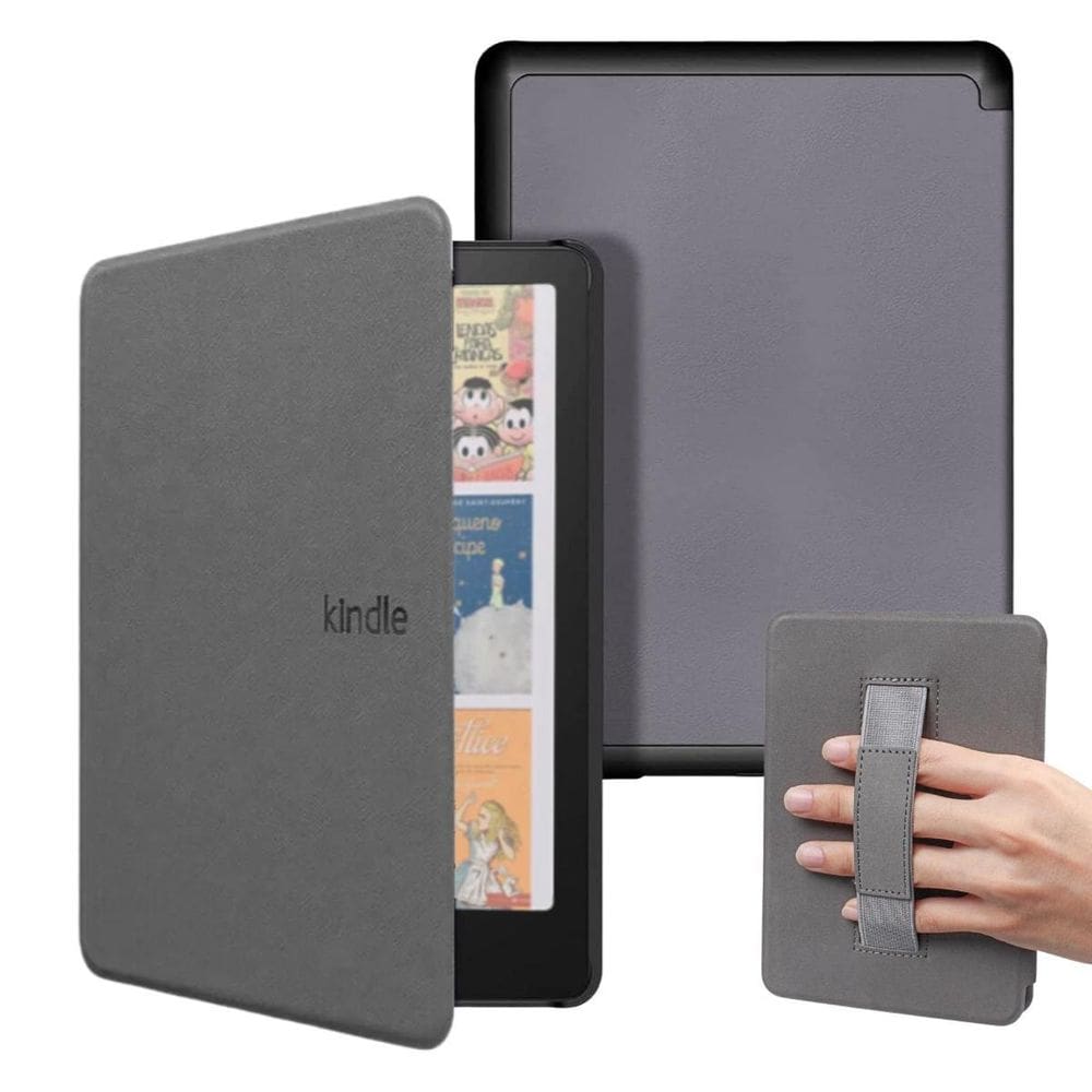 Capa Com Alça Couro Para Novo Kindle Colorsoft 1 Geração