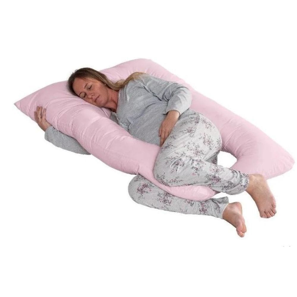 Travesseiro De Corpo Para Mamãe Rosa Gigante Lançamento 1,30 Metros De Silicone