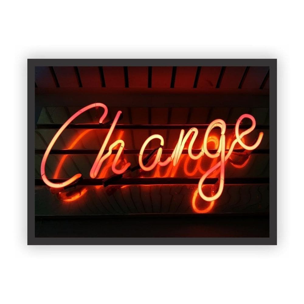 Quadro Decorativo Paisagens Variadas Moldura Preta Mod 23