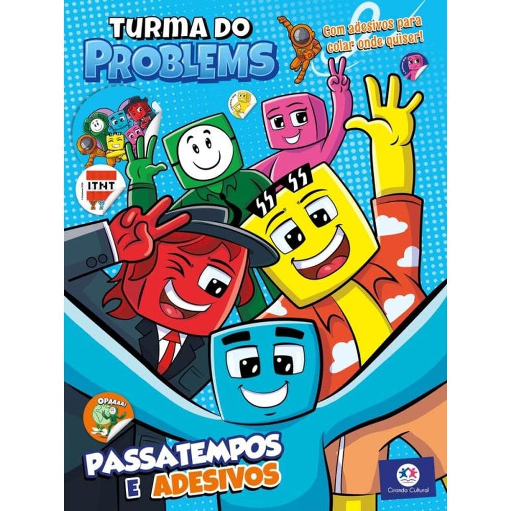 Turma do Problems - Passatempos e Adesivos