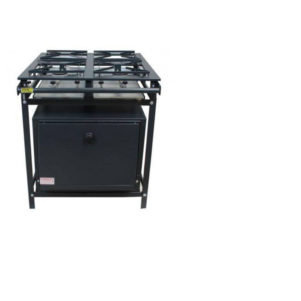 Fogão Industrial 4 Bocas Ap P5 30x30 com Forno Leona