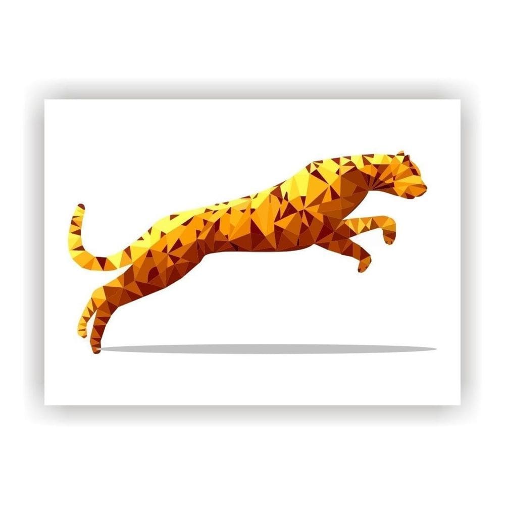 Quadro Decorativo Pantera Mosaico Salas Quartos Paisagem