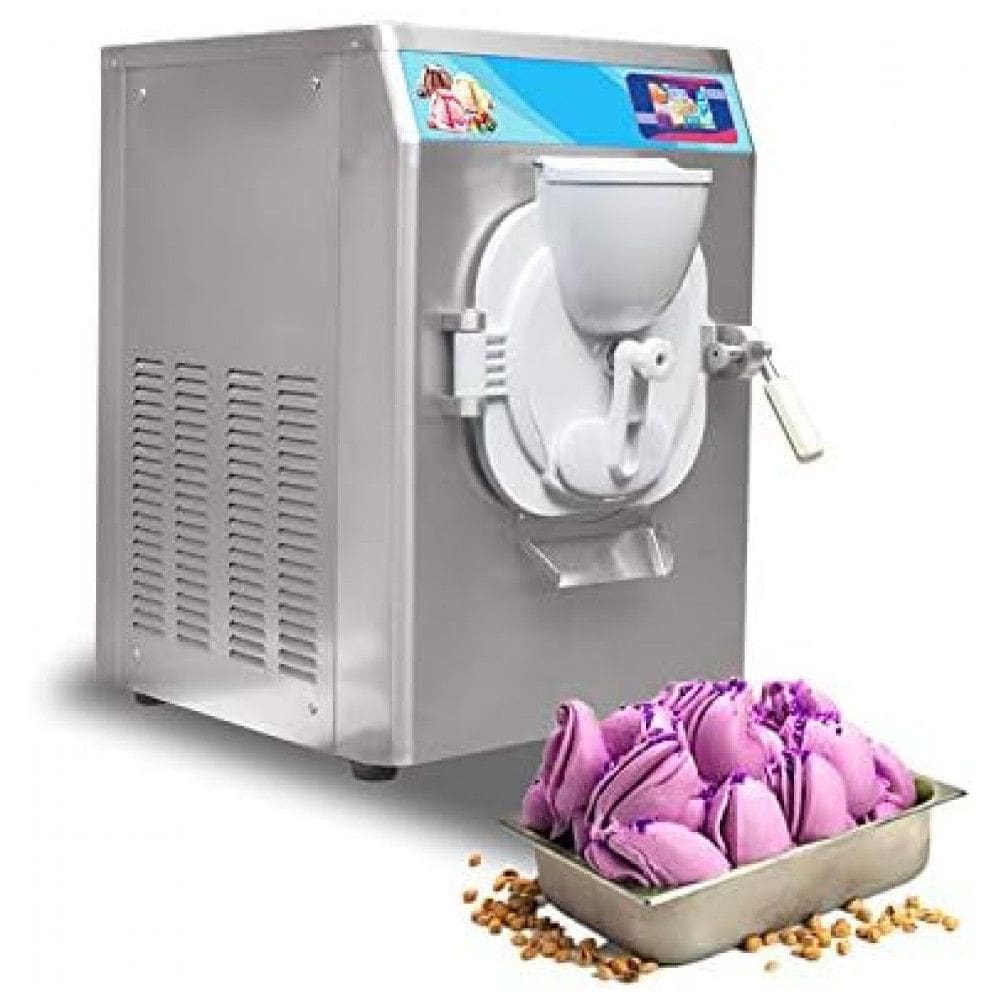 Máquina de Sorvete Profissional em Aço Inoxidável 40L por Hora com 1 Bico, 110V 2000W, Kolice, Prata