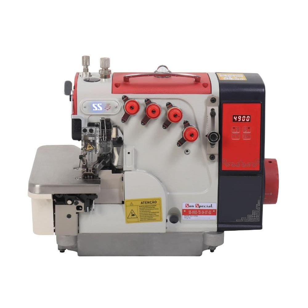 Máquina Costura Industrial Interlock Transporte Duplo SS998D-TD-5H-ST-ES 220V - Sun Special