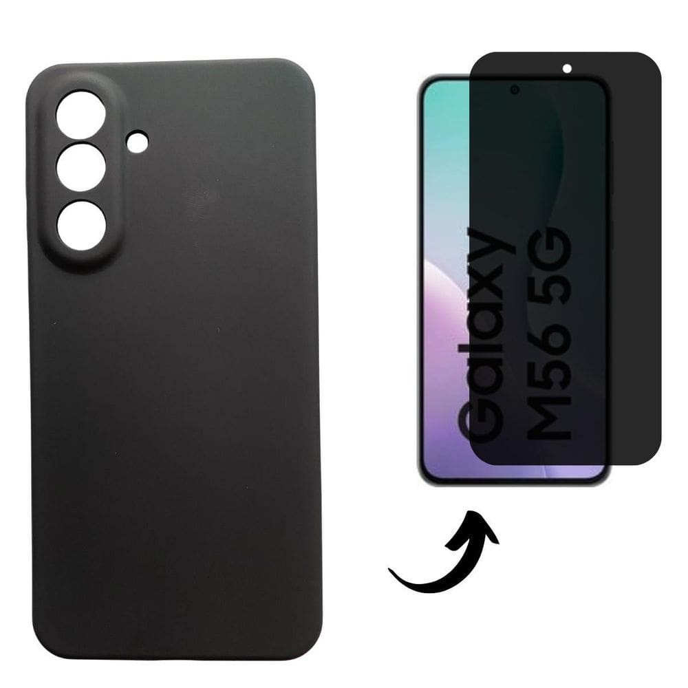 Capa + Pel 3D Privativo Compatível Com Samsung Galaxy M56 5G