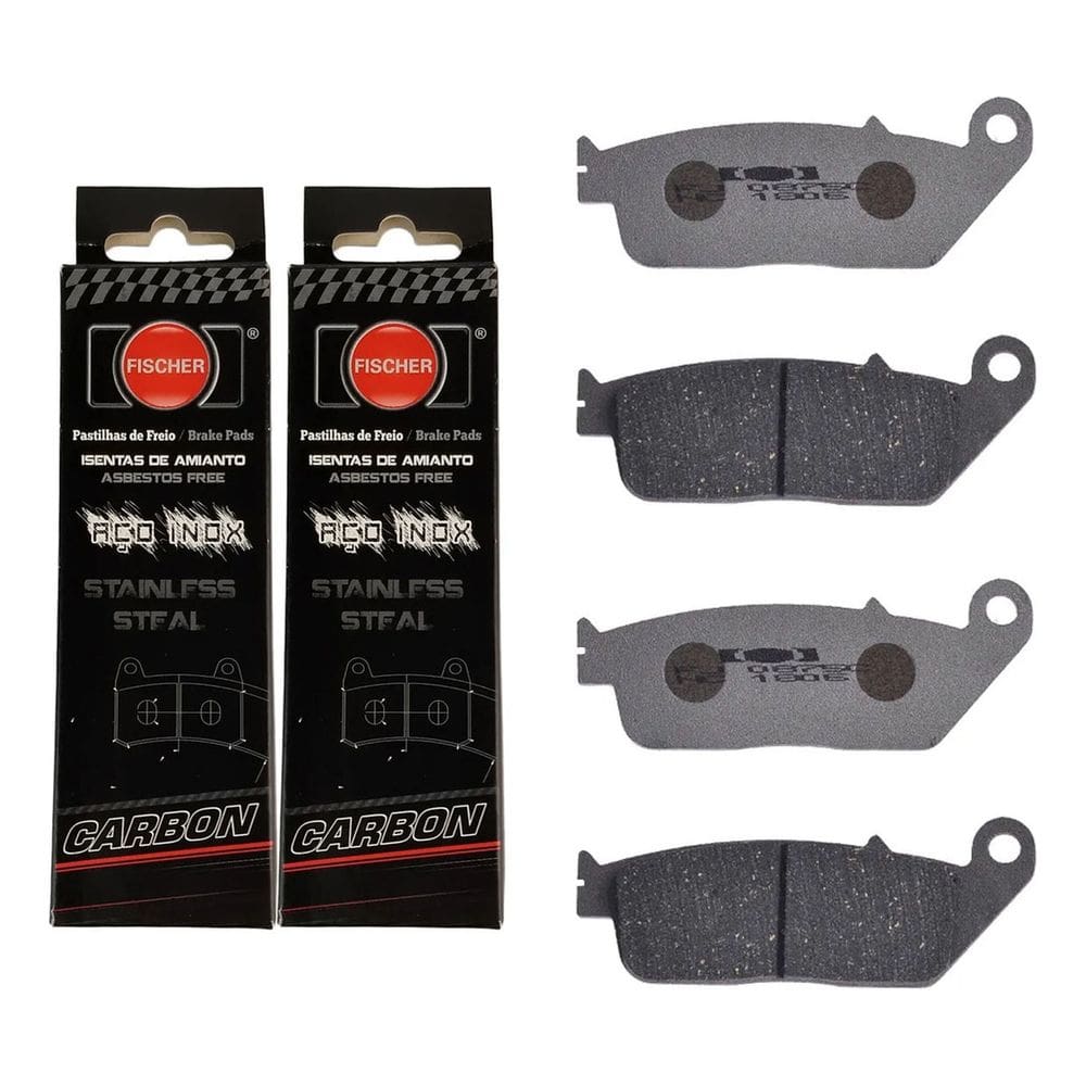 Par Pastilha Frente Hornet Cb 600 S Abs Dianteira Fischer 2