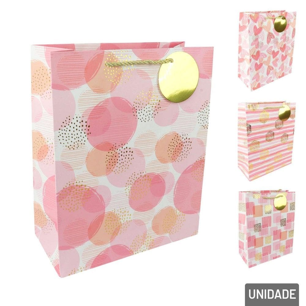 Sacola de Papel 32x26cm Figuras - Tudo em Caixa