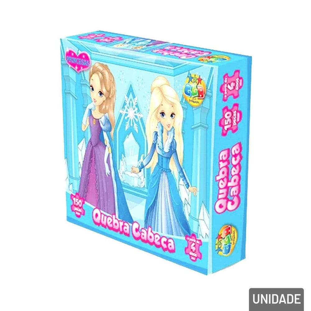 Quebra Cabeça 150 Peças Princesas - Tudo em Caixa