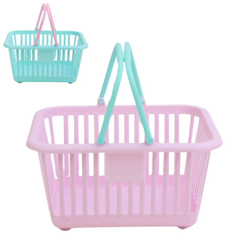 Cesto Organizador Plástico 9x16cm Retangular Color - Tudo em Caixa