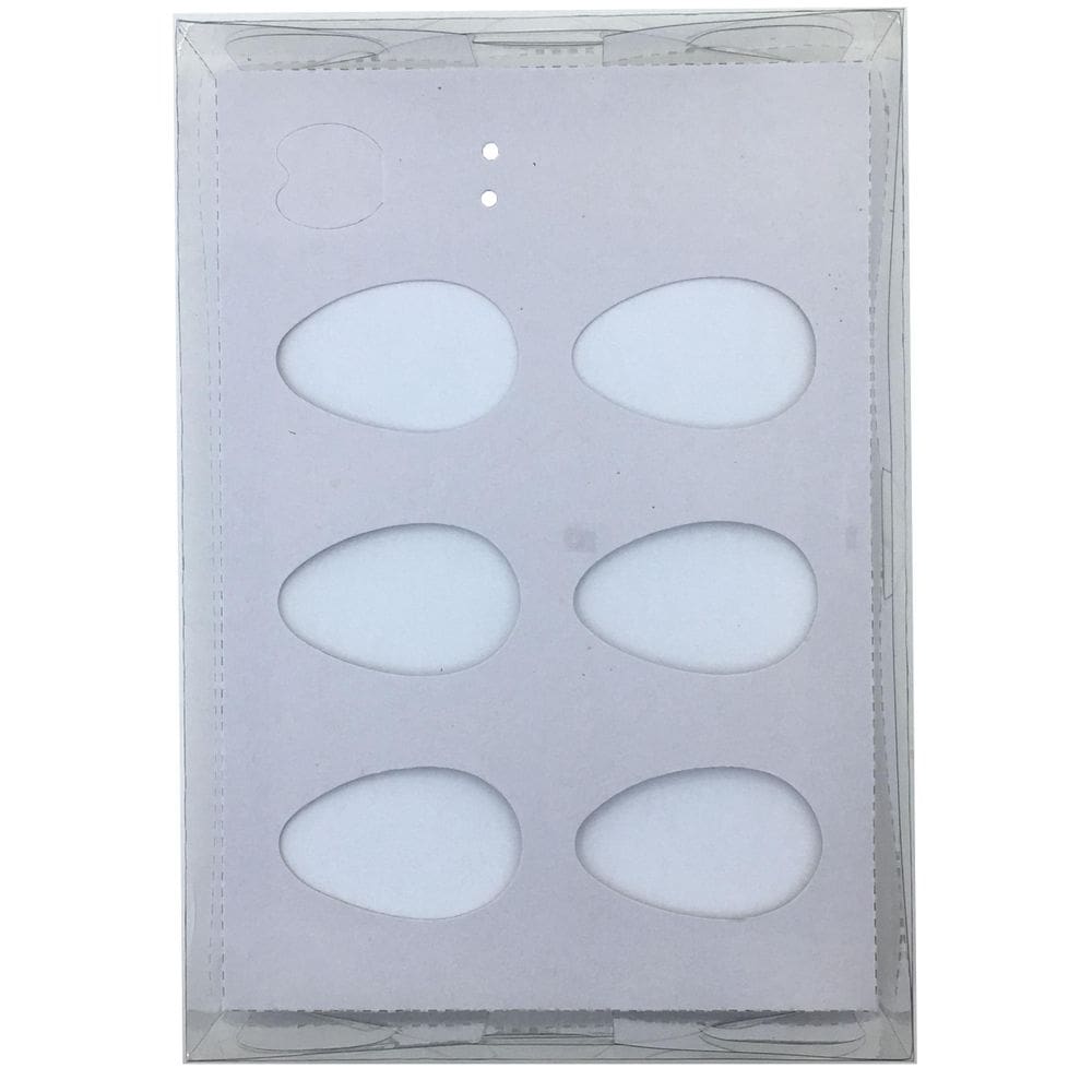 Caixa 6 Ovos De Colher 50G Branco