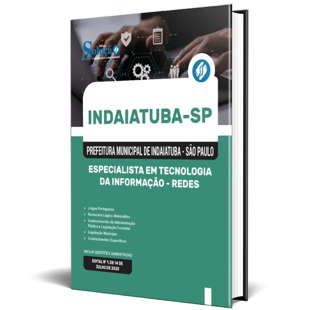 Apostila Indaiatuba Sp 2025 Especialista Em Tecnologia