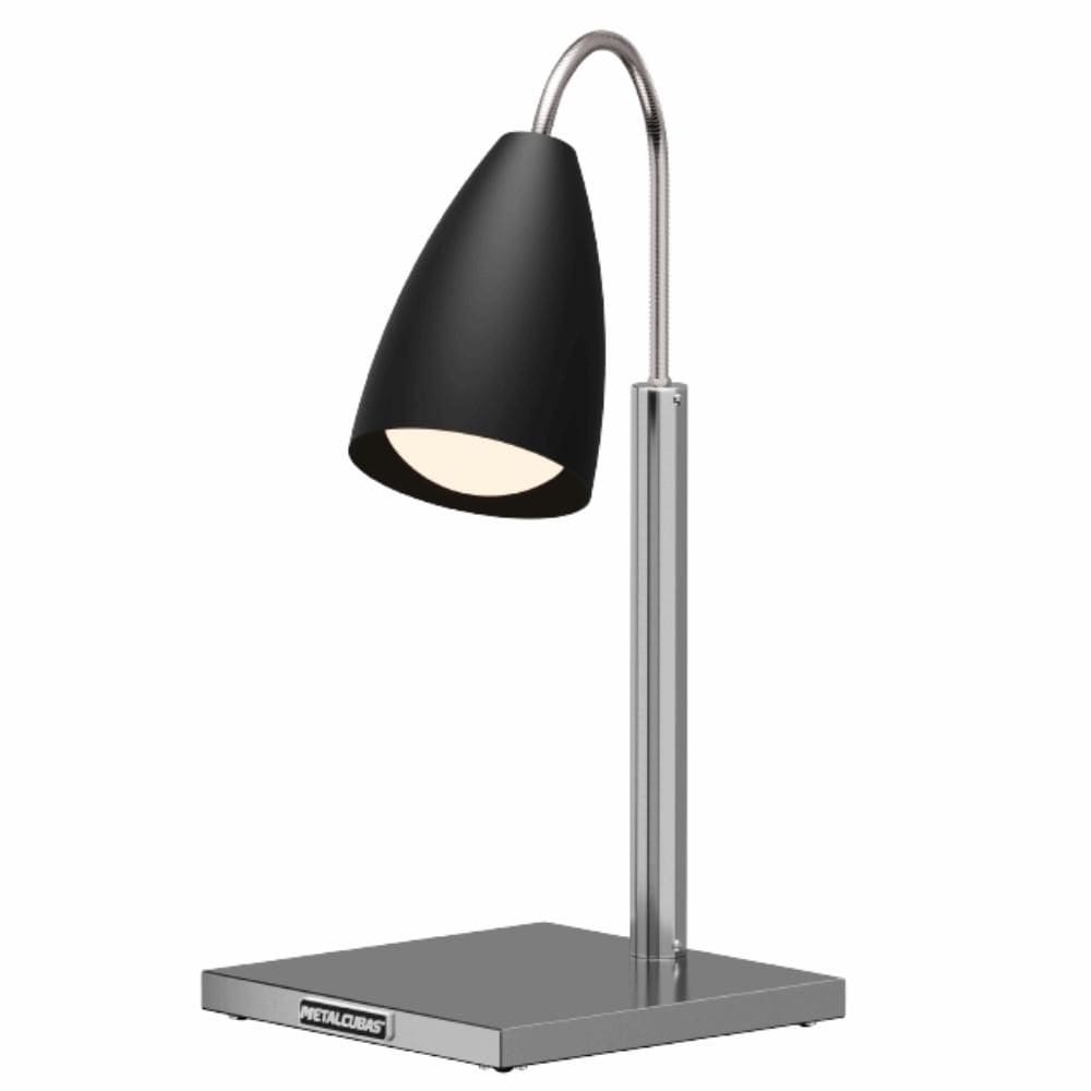 Conservador Frituras Articulado Preto 1 Lampada Cfa1lp Pt Metalcubas
