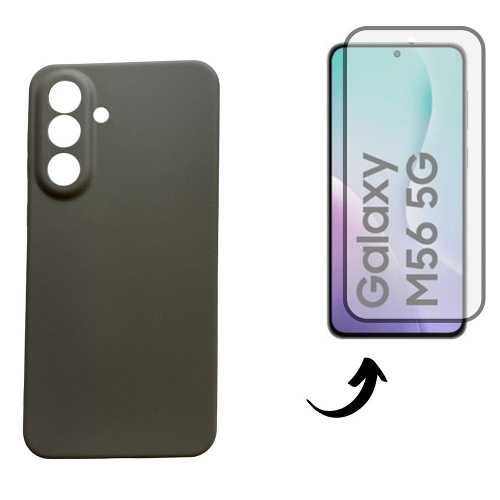 Capa + Pel Vidro 3D Compatível Para Samsung Galaxy M56 5G