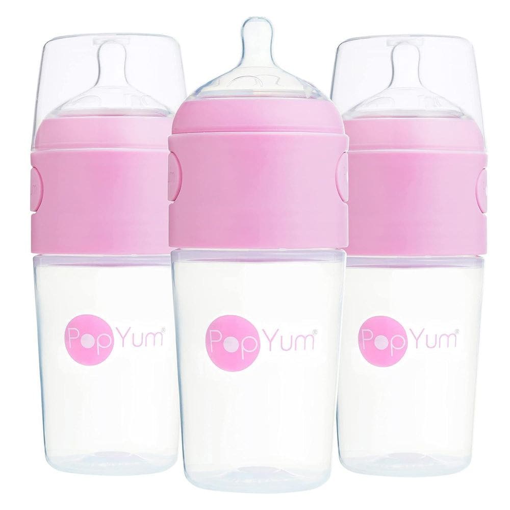 Mamadeira Popyum Fórmula Rosa 260 Ml - Pack 3