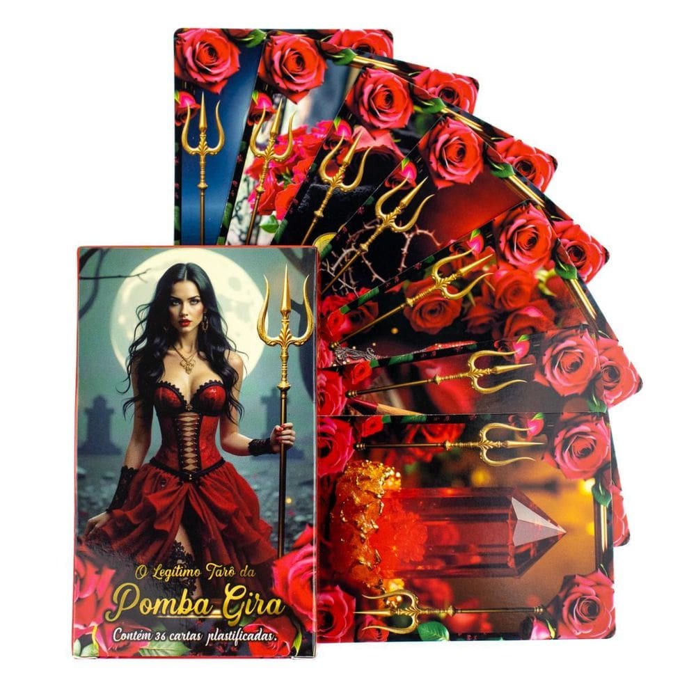 O Tarô Da Pomba Gira 36 Cartas Plastif E Manual