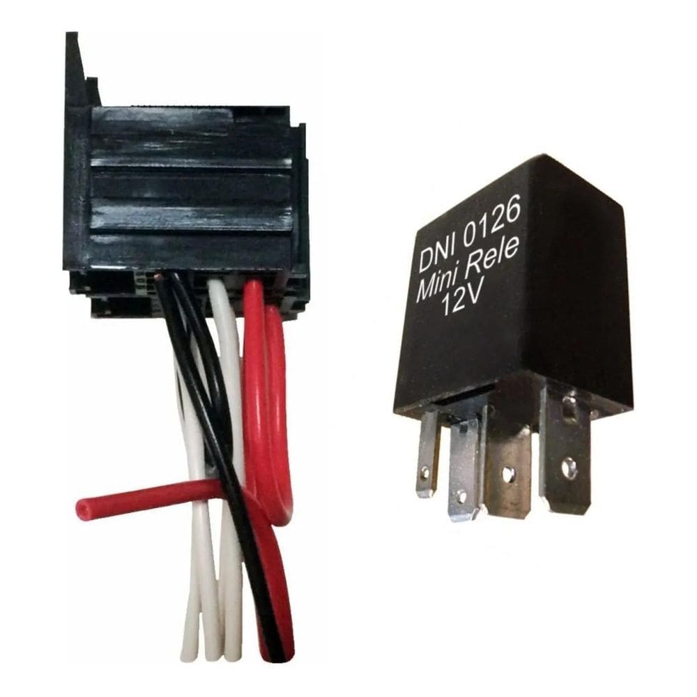 Relé Ventilador Ar Condicionado C/Chicote Gm Fiat Ford Omron