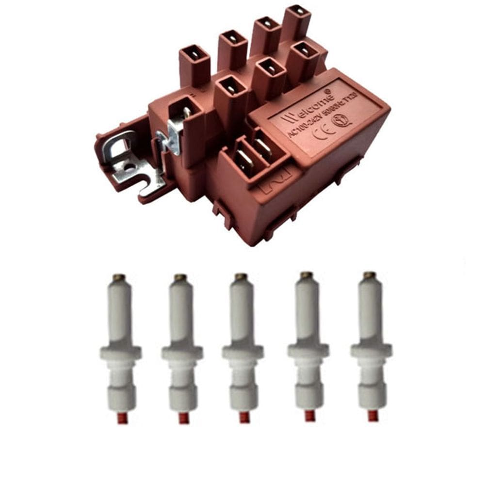 Kit 1 Usina Ignição e 5 Eletrodos Fogão Bosch Style