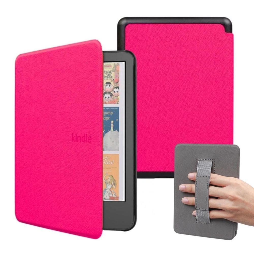 Capa Com Alça Couro Para Novo Kindle Colorsoft 1 Geração