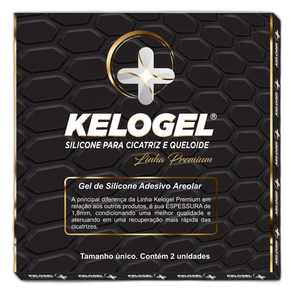 Kit 22 - 1 Par Areolar + 2 Fita 70Cm Kelogel Premium 1.8Mm